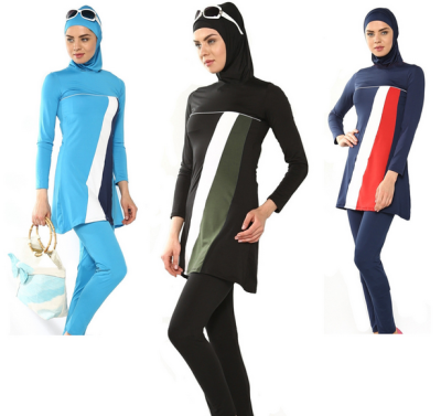 The three-piece swimsuit of the Muslim swimsuit Muslim swimsuit is conservative