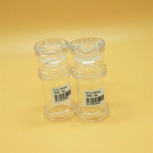 sunshine department store acrylic plastic spice jar transparent crystal seasoning containers leak-proof seasoning bottle