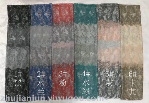 Hazy Heart Flowers Printed Pattern Fashion Bali Yarn Scarf Summer Shawl with Various Colors and Styles