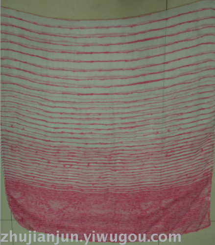 Thick and Thin Striped Printed Pattern Fashion Bali Yarn Scarf Summer Shawl Colors and Styles