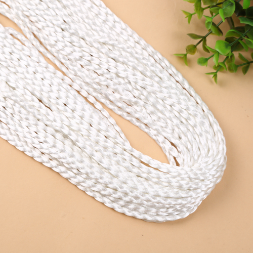 white braid braided belt long waist rope braided belt accessories