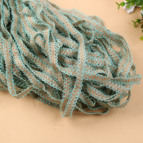 wool lace two-color wave woven color jute lace ribbon accessories