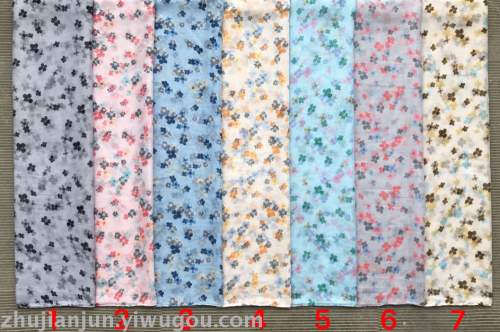 small flower pattern fashion silk scarf summer shawl colors and styles l