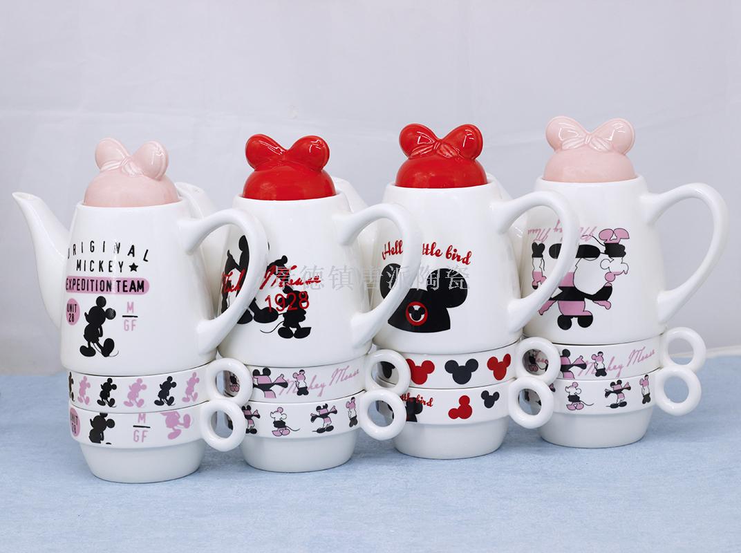 minnie mouse porcelain tea set