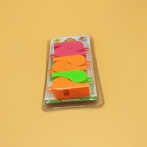 Sunshine Department Store Sunshine Card Contains Six Whistles Colorful Plastic Whistles Children‘s Toy Referee Survival Whistles