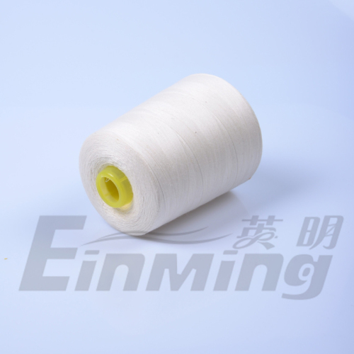 hudong brand high quality high speed 60s/3 specification 100% cotton material pure white sewing thread