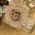 Factory direct sales Europe, handmade burlap flower Christmas wedding party Flower hat flowers
