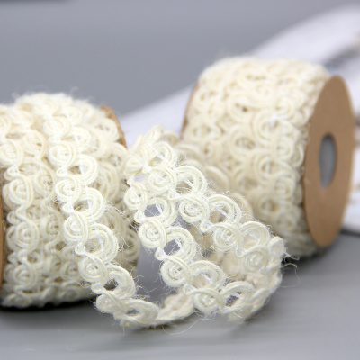 White rope lace crafts jewelry gift box decoration DIY woven rope braid