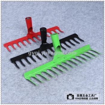 牛齿耙9齿钉耙农具草耙子松土九齿耙子铁耙落