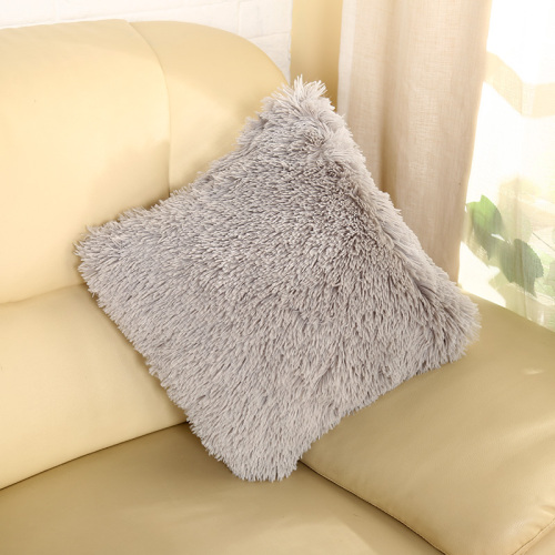 100 Million Points Autumn and Winter Taobao Hot Sale Qi Velvet Pillow Pillow Home Warm Sofa back Cushion Back Cover Wholesale