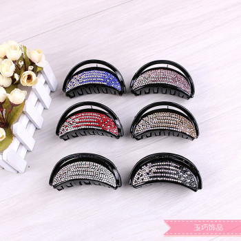 时尚饰品发饰满钻镶钻水钻抓夹发抓发夹