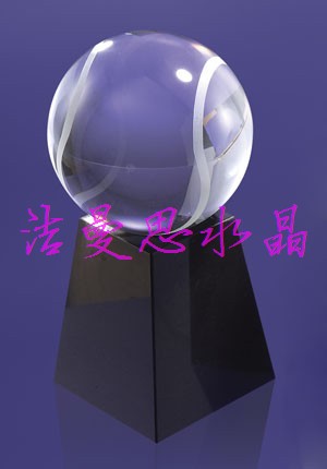 水晶球 水晶棒球礼品 水晶棒球颁奖纪念 水晶球礼品