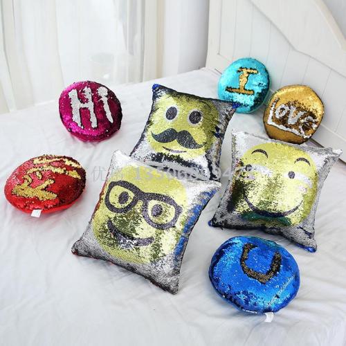double-sided two-piece pillow with pattern cushion creative pillow pillow pillow
