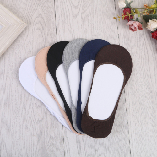 Seamless Flat Solid Color Men‘s Socks Comfortable Invisible Socks Cotton Socks Low Cut Socks 