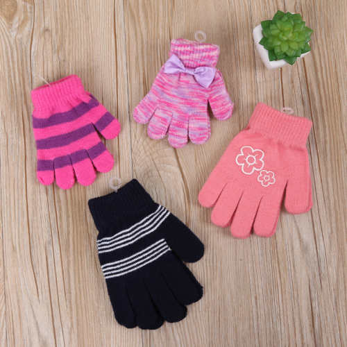 xin patton new winter warm gloves cute children‘s knitted gloves