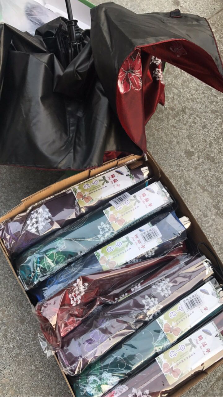 印花黑胶变色龙防紫外线三折详情7
