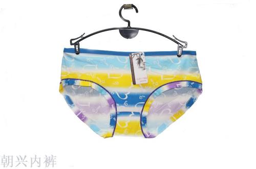 girls low waist milk silk underwear wholesale color stripe sweet korean style