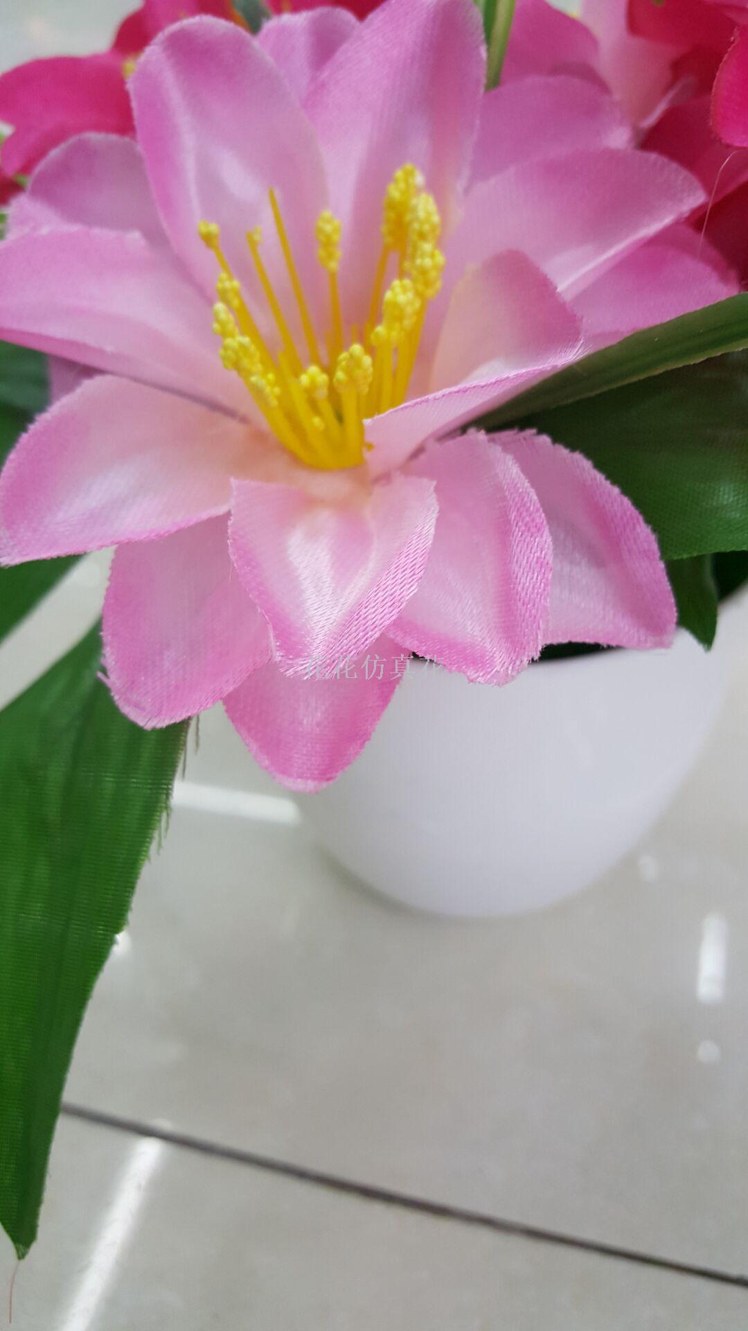 仿真摆设小盆景勺药花装饰客厅卧室详情3