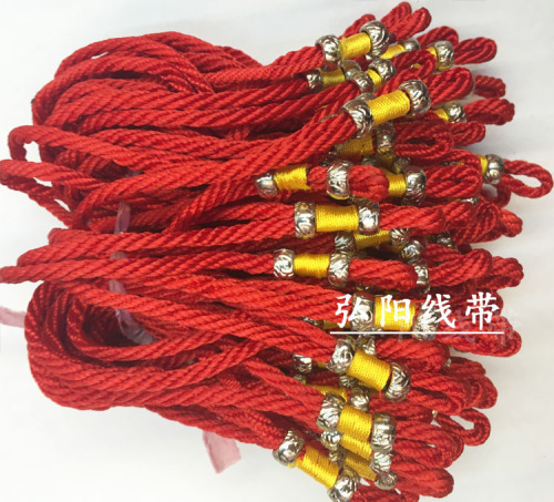 Chinese Knot Lanyard Ethnic Style Tassel Hanging End Ornament Accessories Metal Silver Pendant Accessories Crafts Crafts Lanyard
