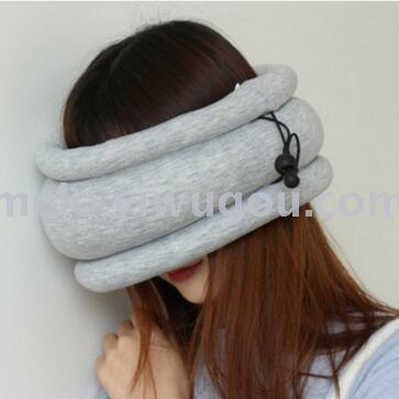 multifunctional ostrich scarf， nap pillow， sleeping eye mask