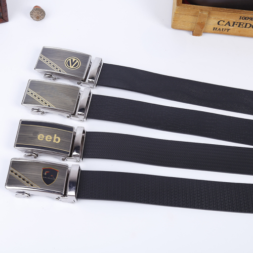 Stall Supply Men‘s Aviation Automatic Buckle Belt Fashion Casual Patch Buckle Pants Belt Cow Belt than Cowhide