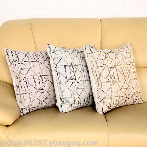 Stall Goods Hot Sale Office Creative Chenille Pillow Case Factory Jacquard Throw Pillowcase Home Gifts