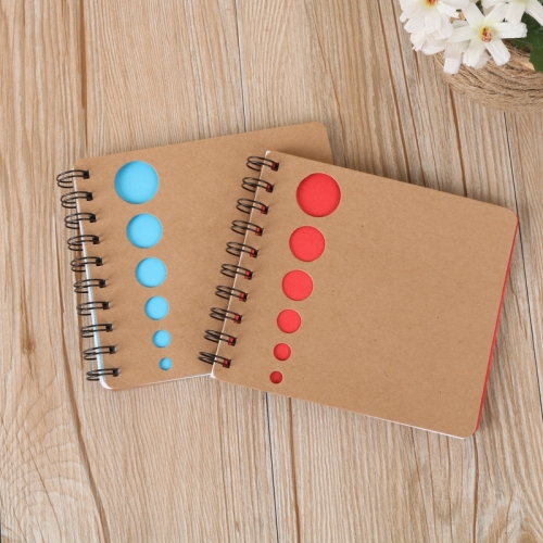 2018 Metal Coil Notepad Notebook Notepad with Pen Loose-Leaf Portable Pocketbook Office Stationery