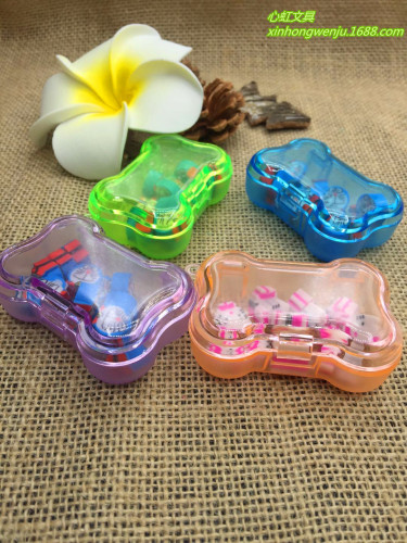 cartoon cute bone shape box mini eraser students‘ prize gift factory direct sales