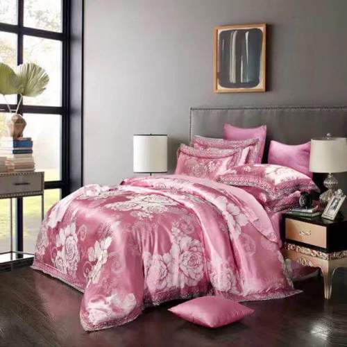 Snow Pigeon Home Textile Youka Silk Four-Piece Luxury Wedding Bedding Set Factory Direct Sales