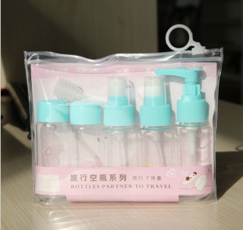 时尚旅行套装瓶 化妆品分装瓶7件套 化妆品套
