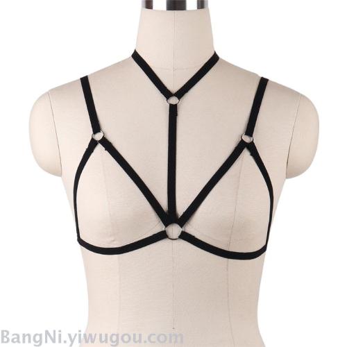 foreign hot sale fashion bandage top sexy solid color backless camisole sexy lingerie