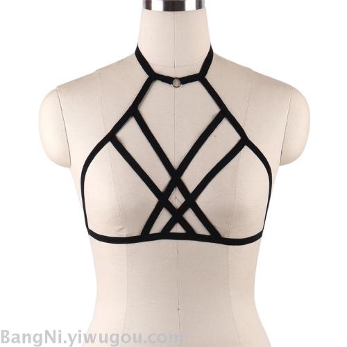 AliExpress Foreign Trade European and American Fashion Elastic Bra Sexy Sexy Harness Underwear Yiwu Supply Wholesale