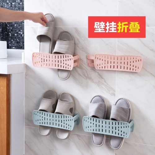 foldable wall-mounted shoe rack simple paste shoe storage rack bathroom wall space saving shoe rack