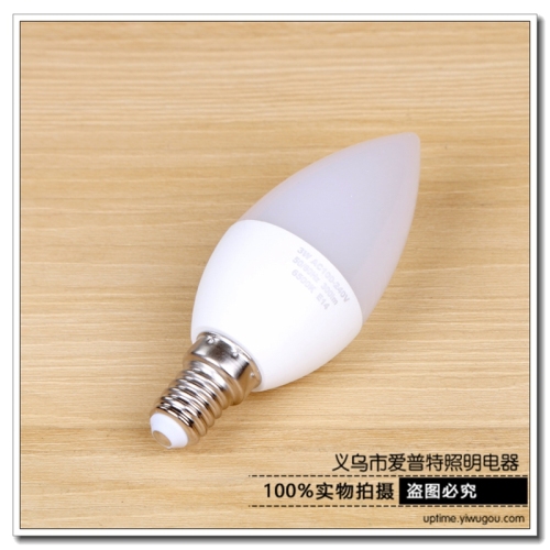 Led Pointed Bubble 3W Screw Mouth Warm Light White Light Light Source 