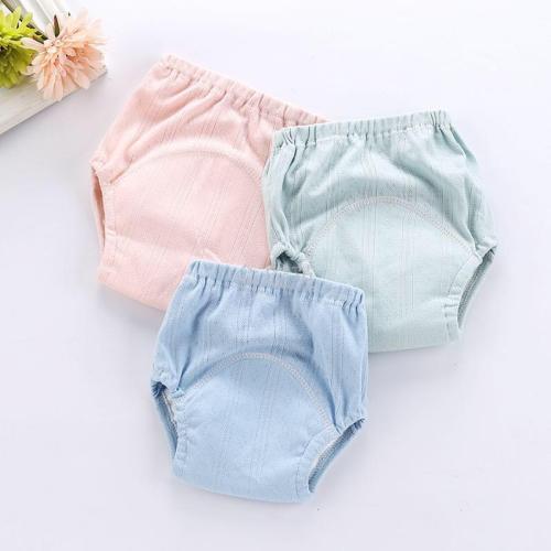 autumn and winter new baby learning pants children mesh gauze training pants infant color diaper pants