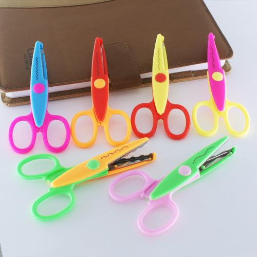 Penghao Safety Scissors Student Scissors Art Scissors Children‘s Handmade Lace Scissors