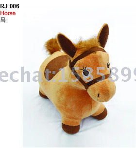 junmping horse with coat, fabric animal, coat horse