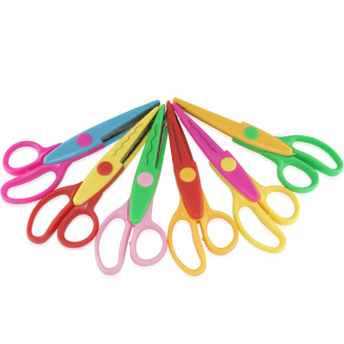 Penghao Safety Scissors Student Art Scissors Children Handmade Lace Scissors