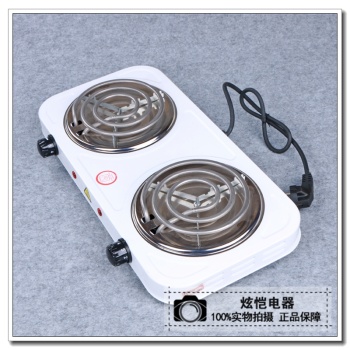 [无辐射双灶电炉电热炉 可调温家用电炉子] 无辐射双灶电炉电热炉 可调温家用电炉子