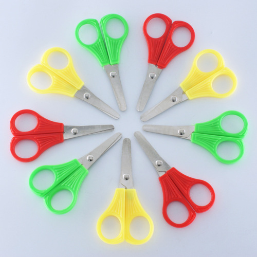 Penghao Safety Scissors Student Art Scissors Children Paper Cut by Hand Tools Baby Stationery