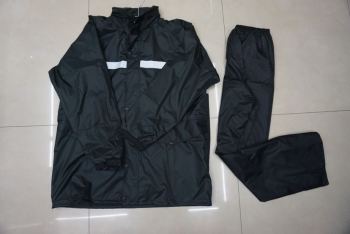 厂家直销高档成人带夜光套装雨衣户外雨衣