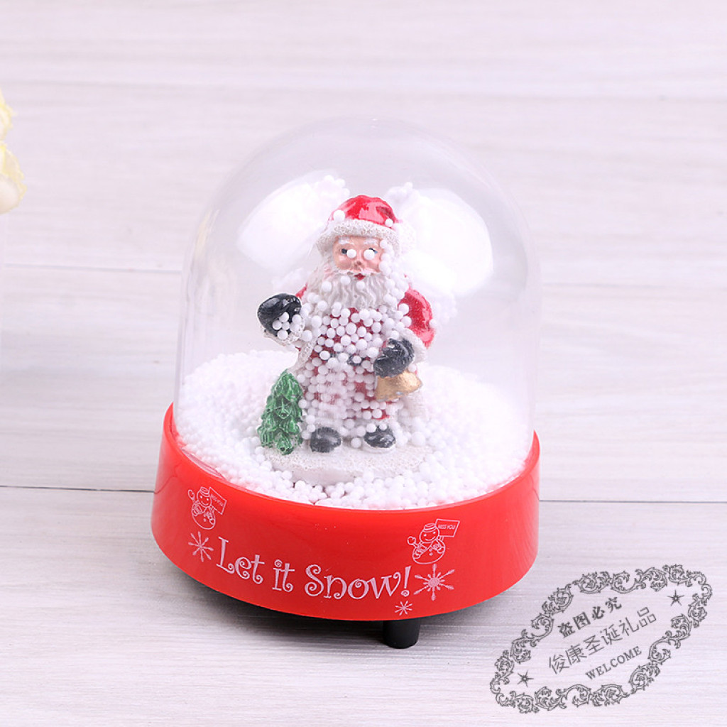 christmas gift crystal ball music snowball christmas music box