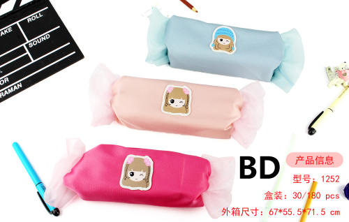 factory direct pencil case candy style women‘s pencil case stationery bag