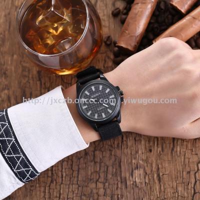 The new 3D male jeans canvas belt watch
