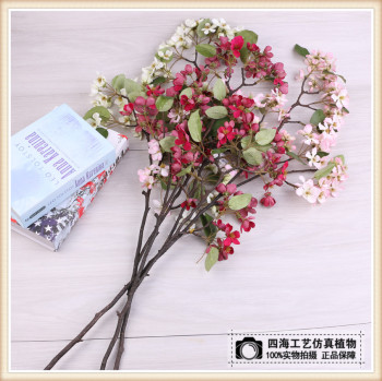 野樱花布艺仿真花厂家直销仿真植物樱花家具装饰摆件花