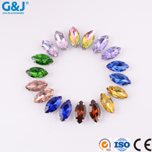 imitation platform glass horse eye four claw drill customizable environmental protection products hand sewing beaded decoration