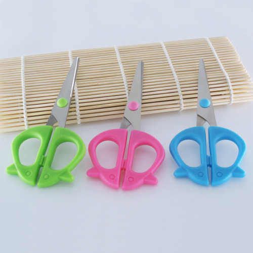 penghao children‘s color cartoon scissors scissors for students safety scissors art paper cutting scissors