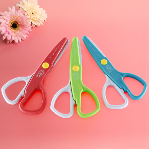 Penghao Safety Scissors Student Art Scissors Children‘s Handmade Lace Scissors
