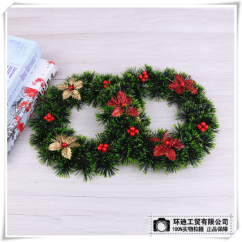 花环圣诞装饰节日用品创意圣诞花环圣诞花挂环
