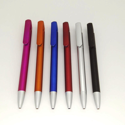 The revolving gift of colored paint pen is used to promote the ball pen office stationery advertising LOGO customization